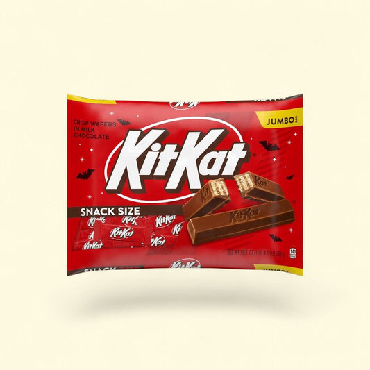 Kit Kat Milk Chocolate Snack Size Wafers Jumbo Bag — authentic US product shipped worldwide by Treatspree