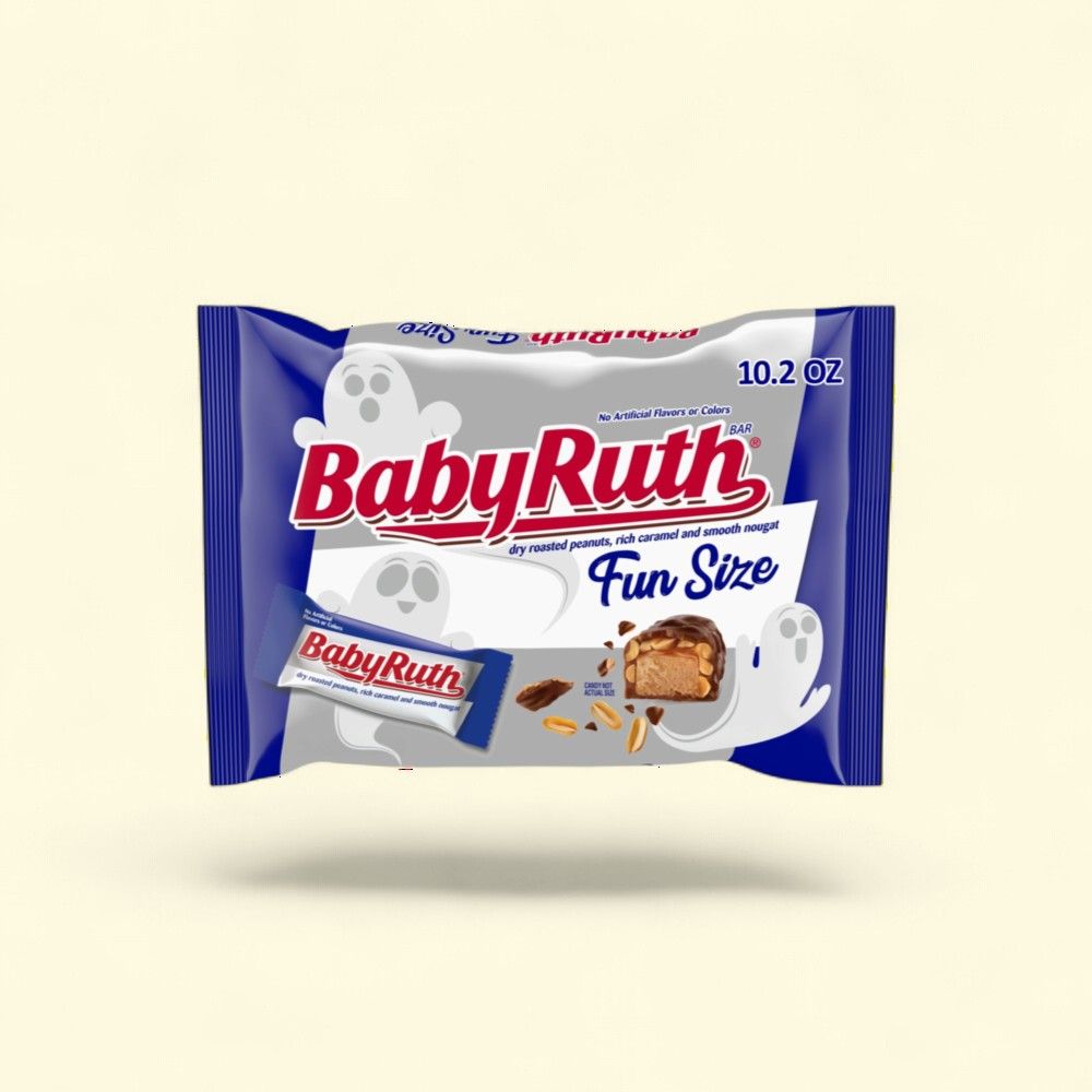 Baby Ruth Fun Size Halloween Candy Bars — authentic US product shipped worldwide by Treatspree