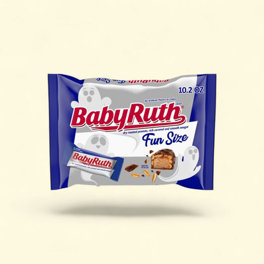 Baby Ruth Fun Size Halloween Candy Bars — authentic US product shipped worldwide by Treatspree