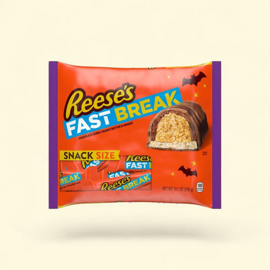 Reese's Fast Break Snack Size Chocolate Peanut Butter Bars — authentic US product shipped worldwide by Treatspree