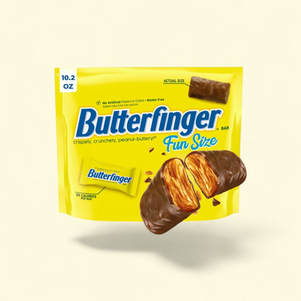 Butterfinger Crispety Crunchety Peanut-Buttery Candy Bars, 10.2 oz — authentic US product shipped worldwide by Treatspree