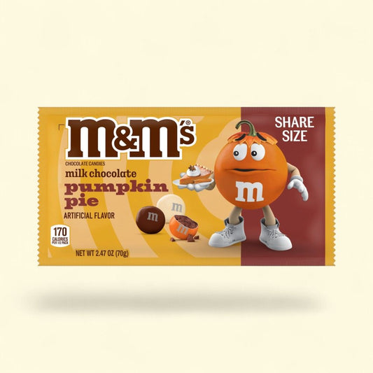 M&M's Pumpkin Pie Milk Chocolate Candies — authentic US product shipped worldwide by Treatspree
