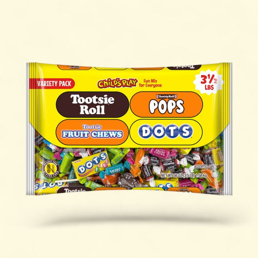 Tootsie Child's Play Assorted Candy, Individually Wrapped, 56 oz — authentic US product shipped worldwide by Treatspree