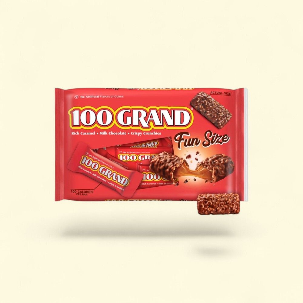 100 Grand Fun Size Bars 10 oz — authentic US product shipped worldwide by Treatspree