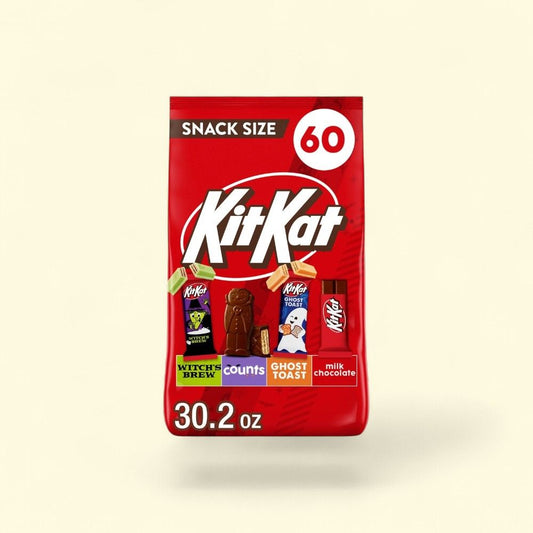 KIT KAT Assorted Wafer Snack Size Halloween Candy Bulk Bag 30.2 oz — authentic US product shipped worldwide by Treatspree