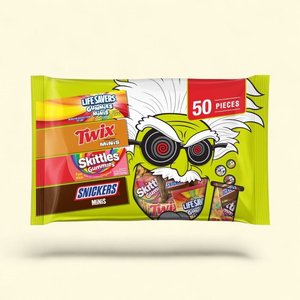 Mixed Chocolate & Sugar Variety Halloween Candy - 50 Piece — authentic US product shipped worldwide by Treatspree