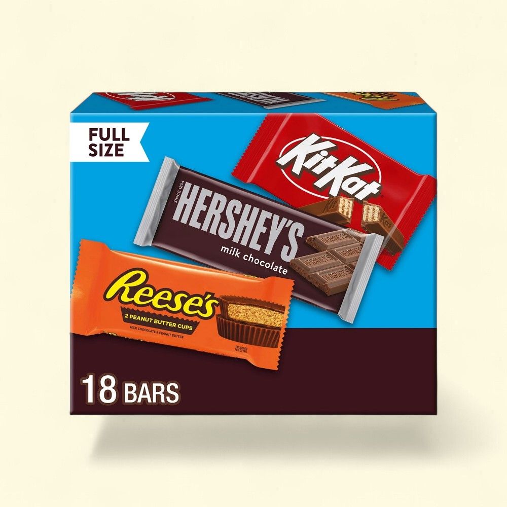Hershey's Assorted Full Size Chocolate Bars - authentic US product shipped worldwide by Treatspree