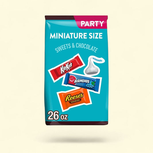 Hershey's, Reese's, Kit Kat & Airheads Assorted Mini Candy Party Pack — authentic US product shipped worldwide by Treatspree