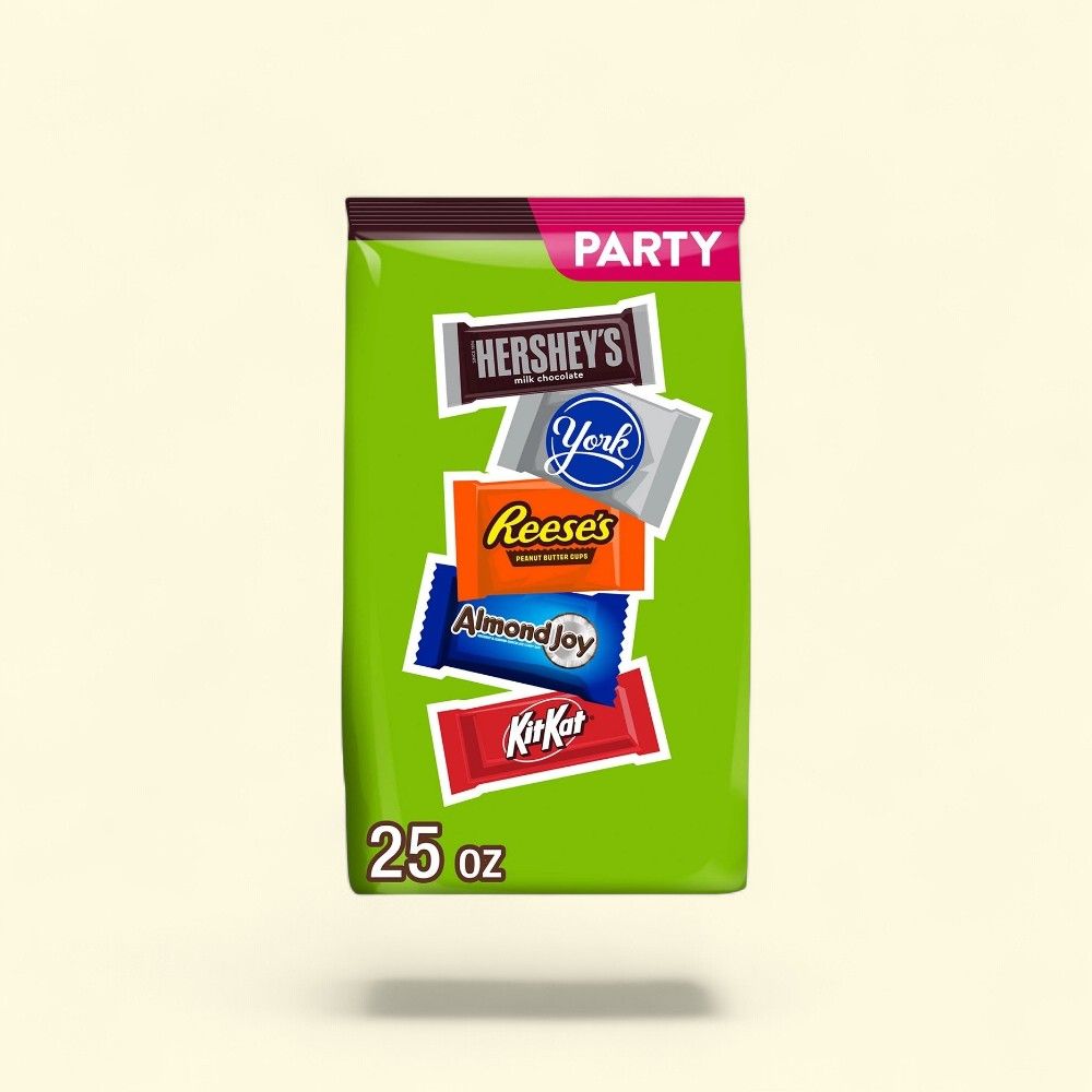 Hershey's, York, Reese's, Almond Joy & Kit Kat Snack Bars 25 oz — authentic US product shipped worldwide by Treatspree