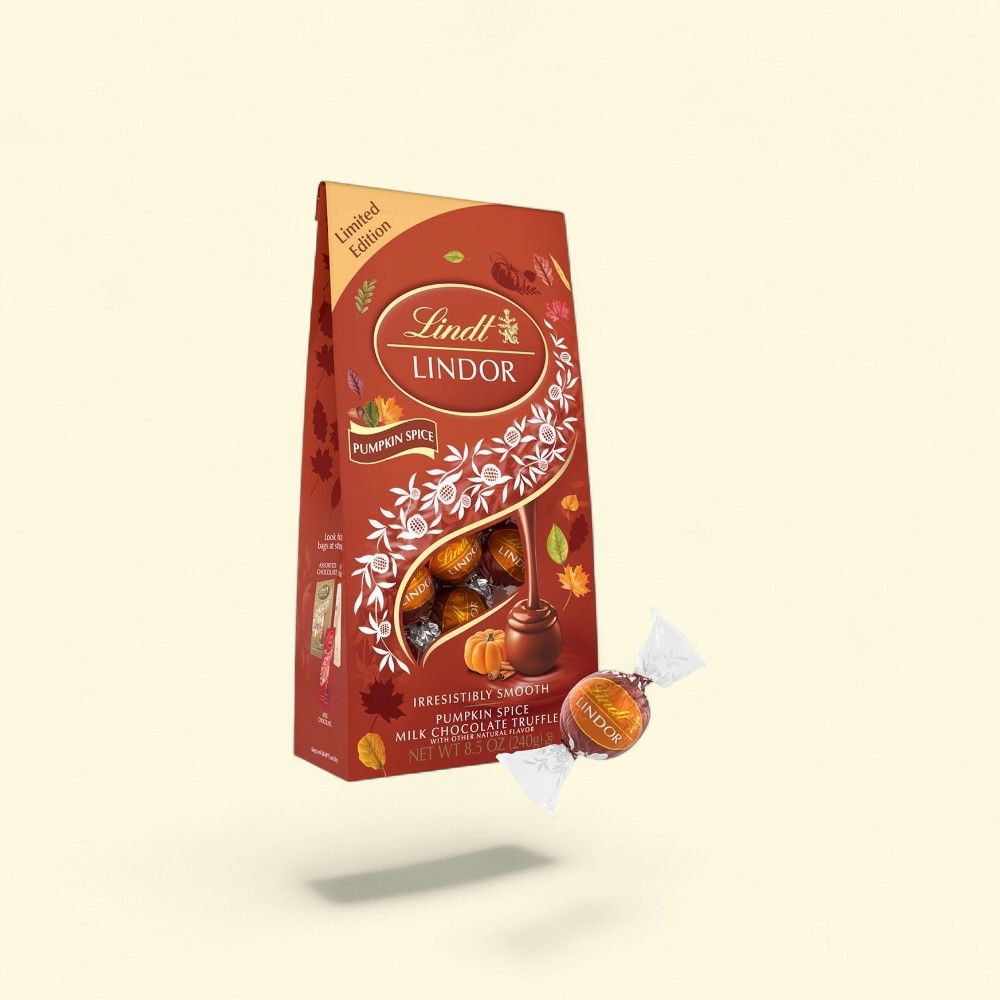 Lindt Lindor Pumpkin Spice Chocolate Truffles — authentic US product shipped worldwide by Treatspree