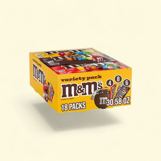 M&M's Milk Chocolate Full Size Variety Pack — authentic US product shipped worldwide by Treatspree
