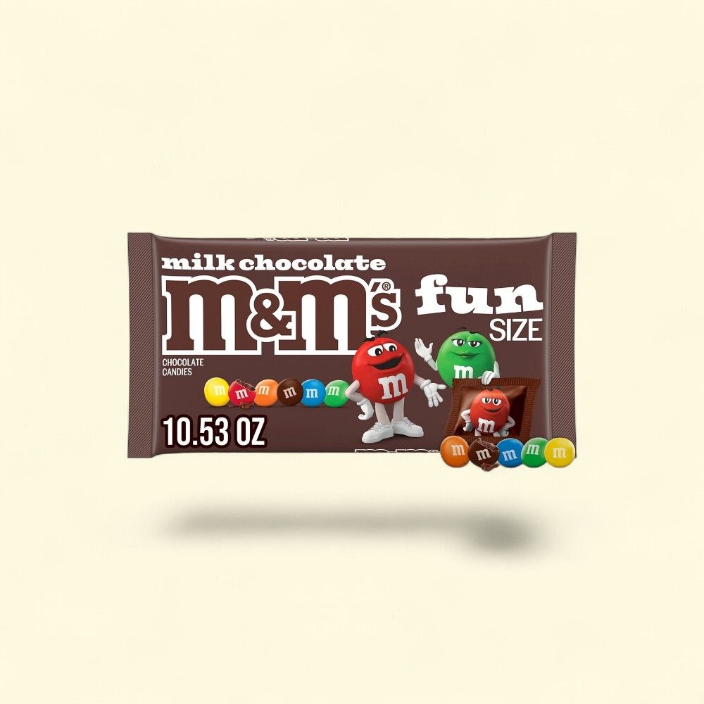 M&M's Milk Chocolate Fun Size Candy Bag, 10.53 oz — authentic US product shipped worldwide by Treatspree