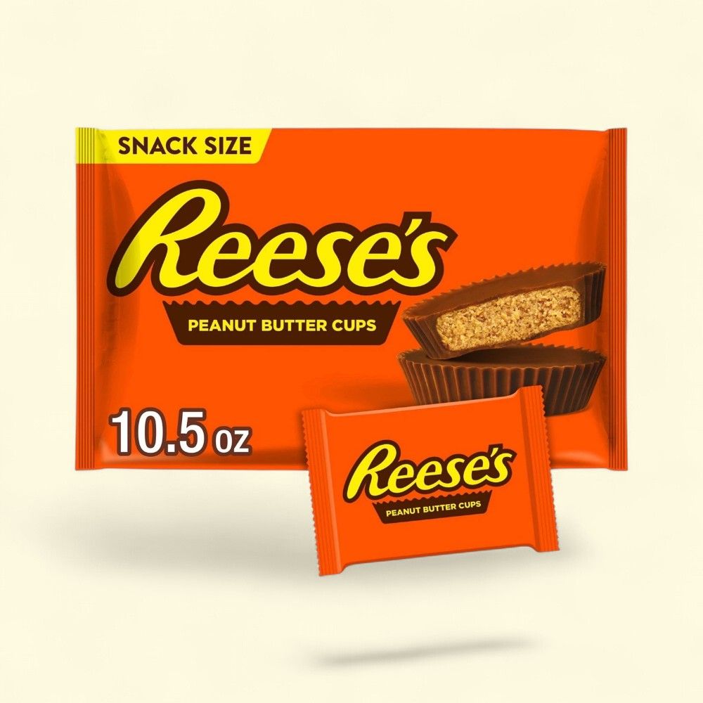 Reese's Snack Size Milk Chocolate Peanut Butter Cups, 10.5 oz — authentic US product shipped worldwide by Treatspree