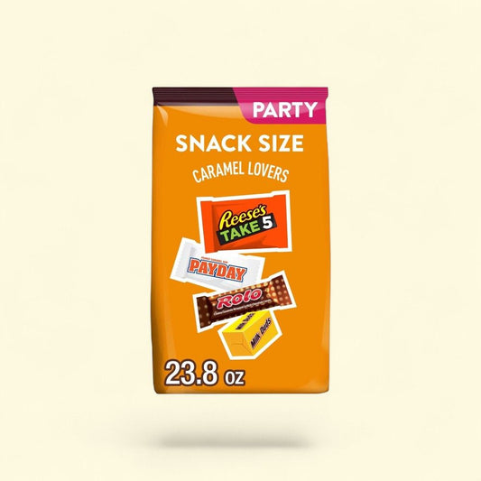 Reese's, Payday, Rolo & Milk Duds Caramel Snack Size Candy - authentic US product shipped worldwide by Treatspree