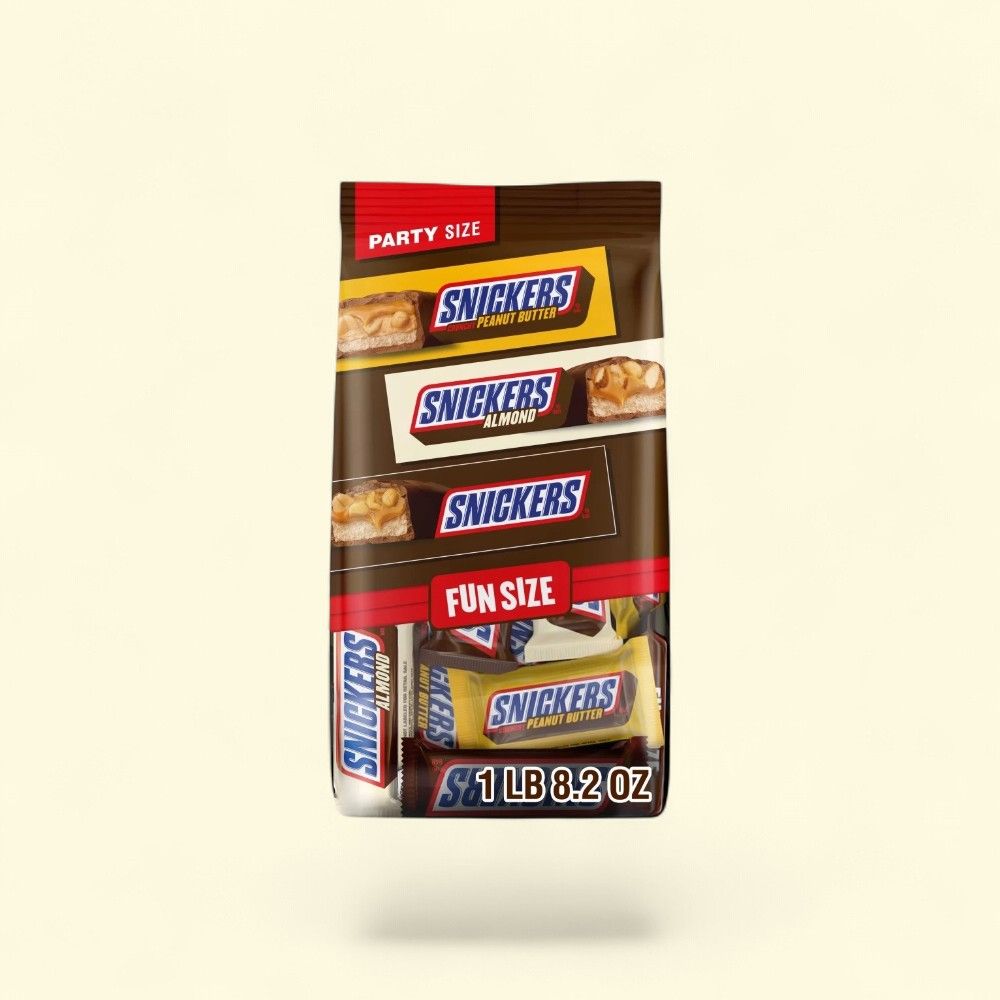 Snickers Assorted Fun Size Chocolate Candy - Party Size Bag — authentic US product shipped worldwide by Treatspree