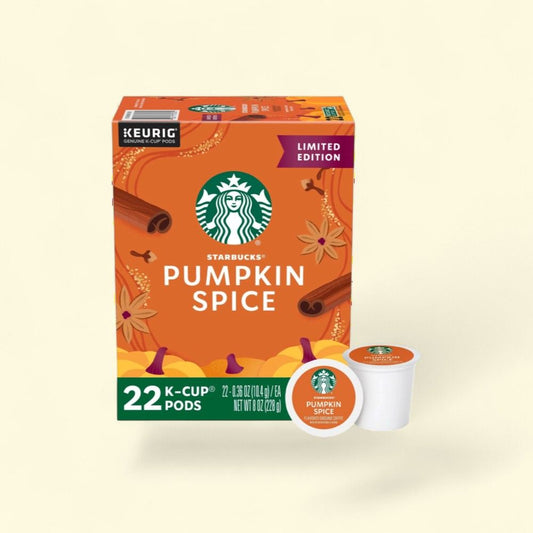 Starbucks Pumpkin Spice Light Roast K-Cup Coffee Pods - 22 Count — authentic US product shipped worldwide by Treatspree
