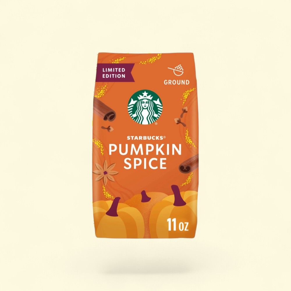 Starbucks Pumpkin Spice Light Roast Ground Coffee, 11oz — authentic US product shipped worldwide by Treatspree