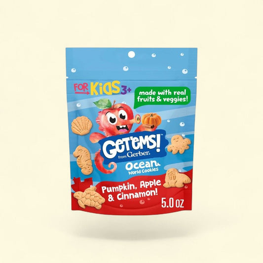 Gerber Get'ems Pumpkin Apple Cinnamon Cookies, 5 oz — authentic US product shipped worldwide by Treatspree