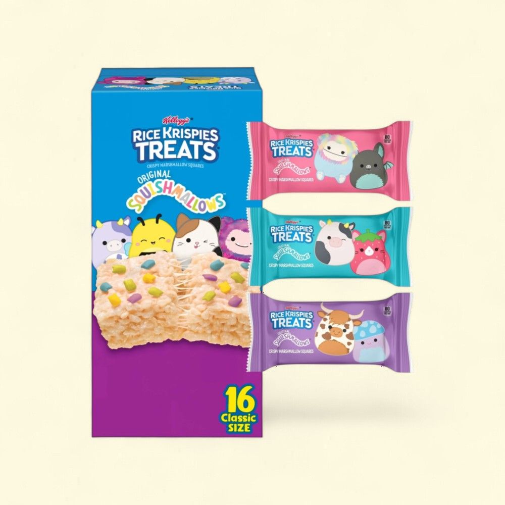 Rice Krispies Treats Squishmallows Sprinkles Snack Bars 16ct — authentic US product shipped worldwide by Treatspree