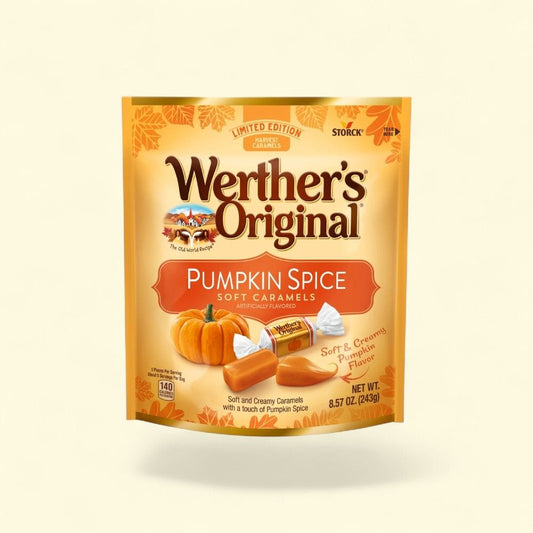 Werther's Original Pumpkin Spice Soft Caramels — authentic US product shipped worldwide by Treatspree