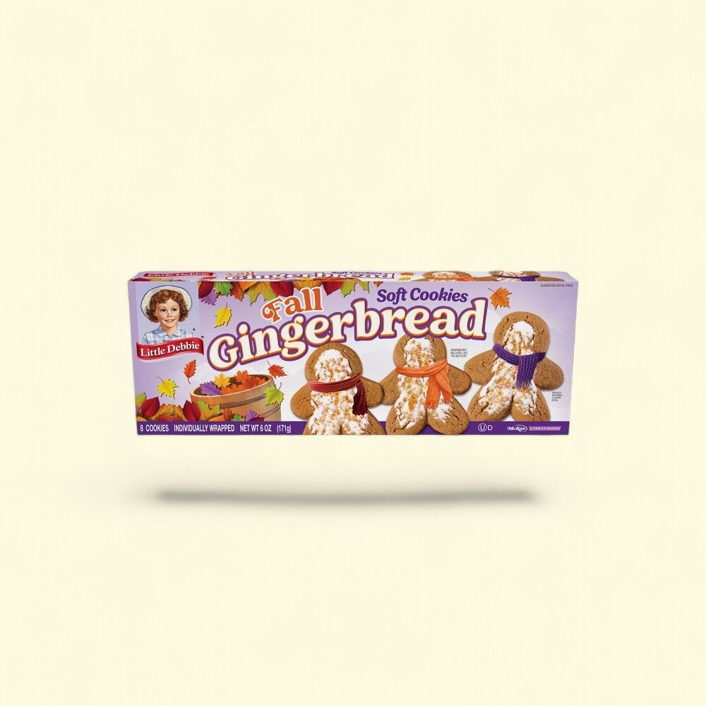 Little Debbie Fall Gingerbread Soft Cookies, 8 Count — authentic US product shipped worldwide by Treatspree
