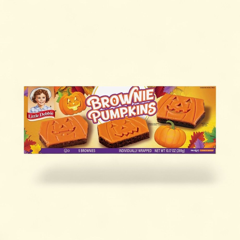 Little Debbie Halloween Pumpkin Brownies, 5 Count — authentic US product shipped worldwide by Treatspree
