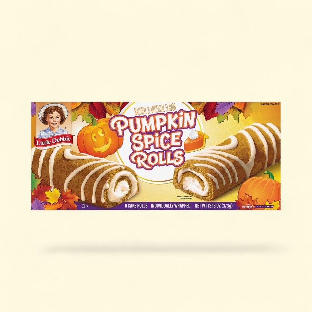 Little Debbie Halloween Pumpkin Spice Rolls, 6 Count — authentic US product shipped worldwide by Treatspree