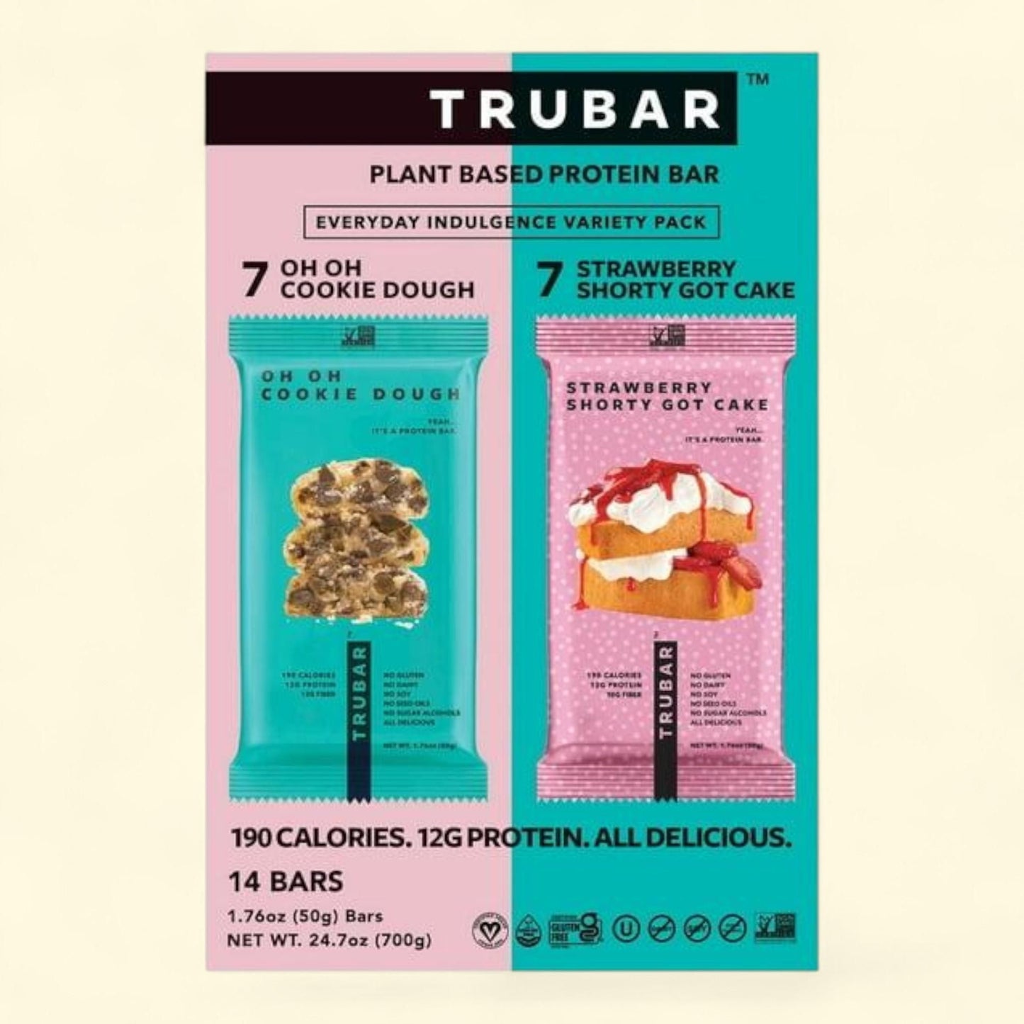 TRUBAR Protein Bar Variety Pack, 14 ct.