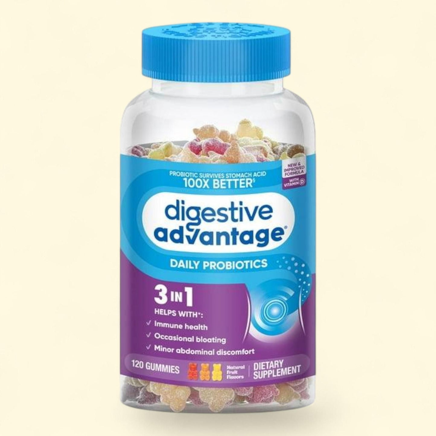 Digestive Advantage Daily Probiotic Gummies, 120 ct.