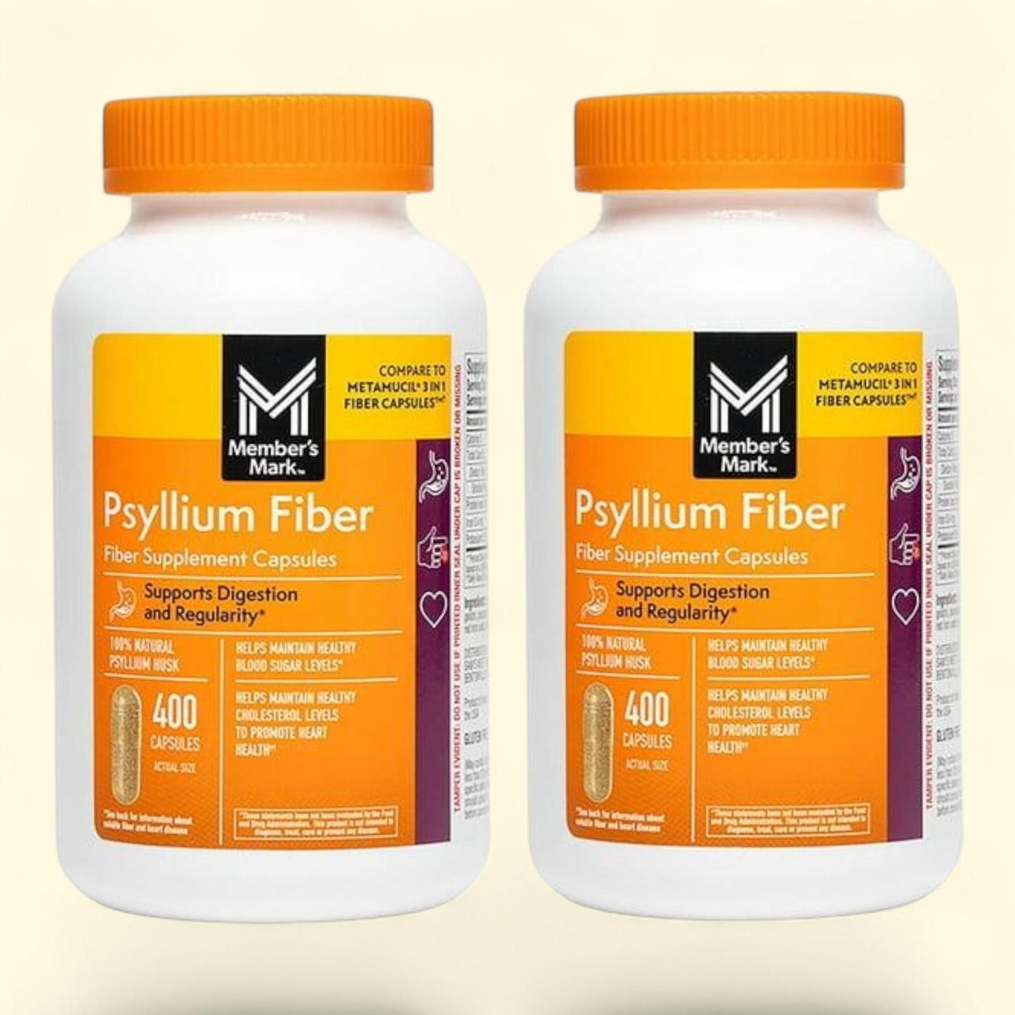 Member's Mark Psyllium Husk Fiber Capsules, 800 ct.
