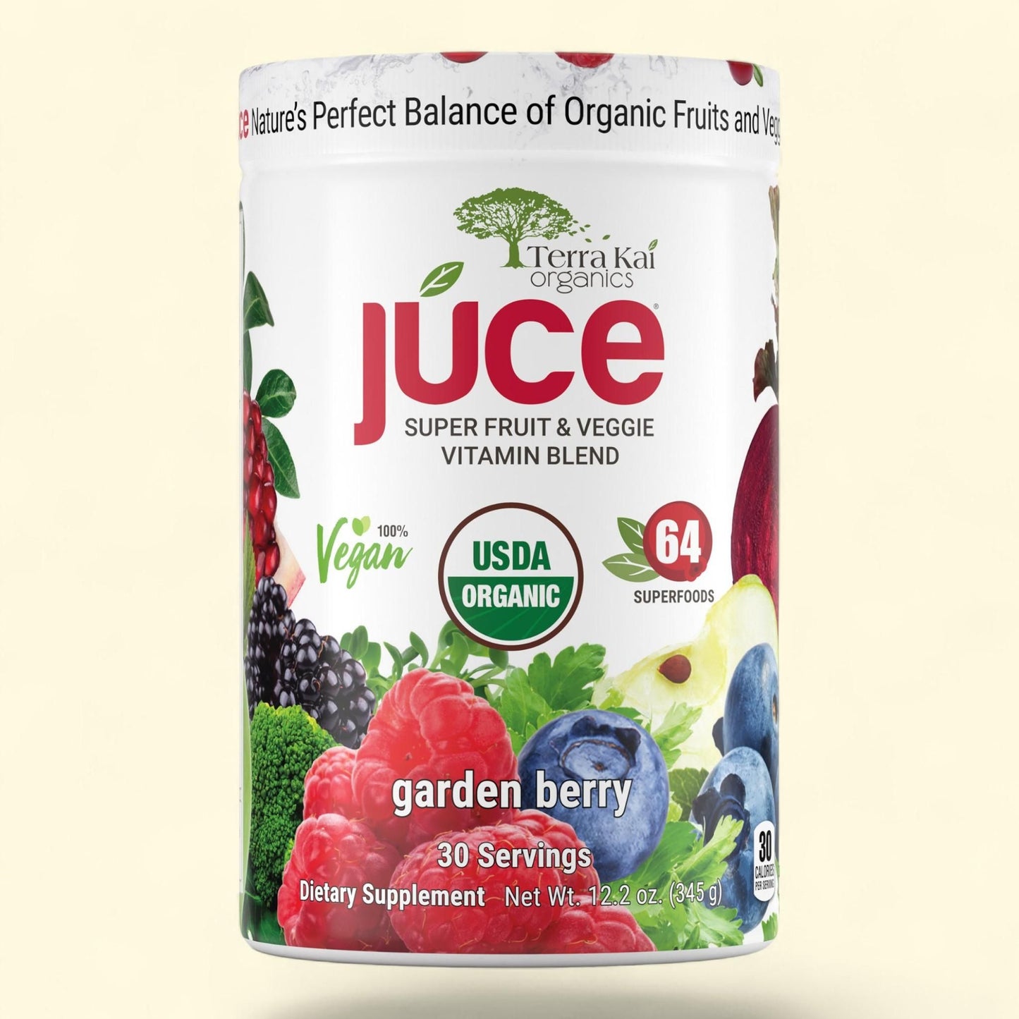 Terra Kai Juce Super Fruit & Veggie Powder, 12.2 Ounces