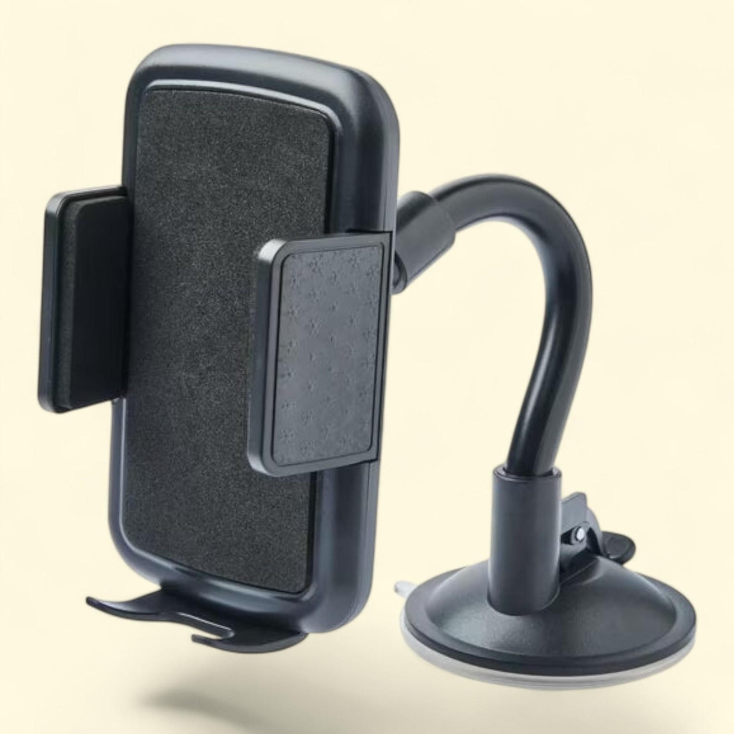 onn. Car Window or Dash Phone Mount, 2-3.7 in, Black