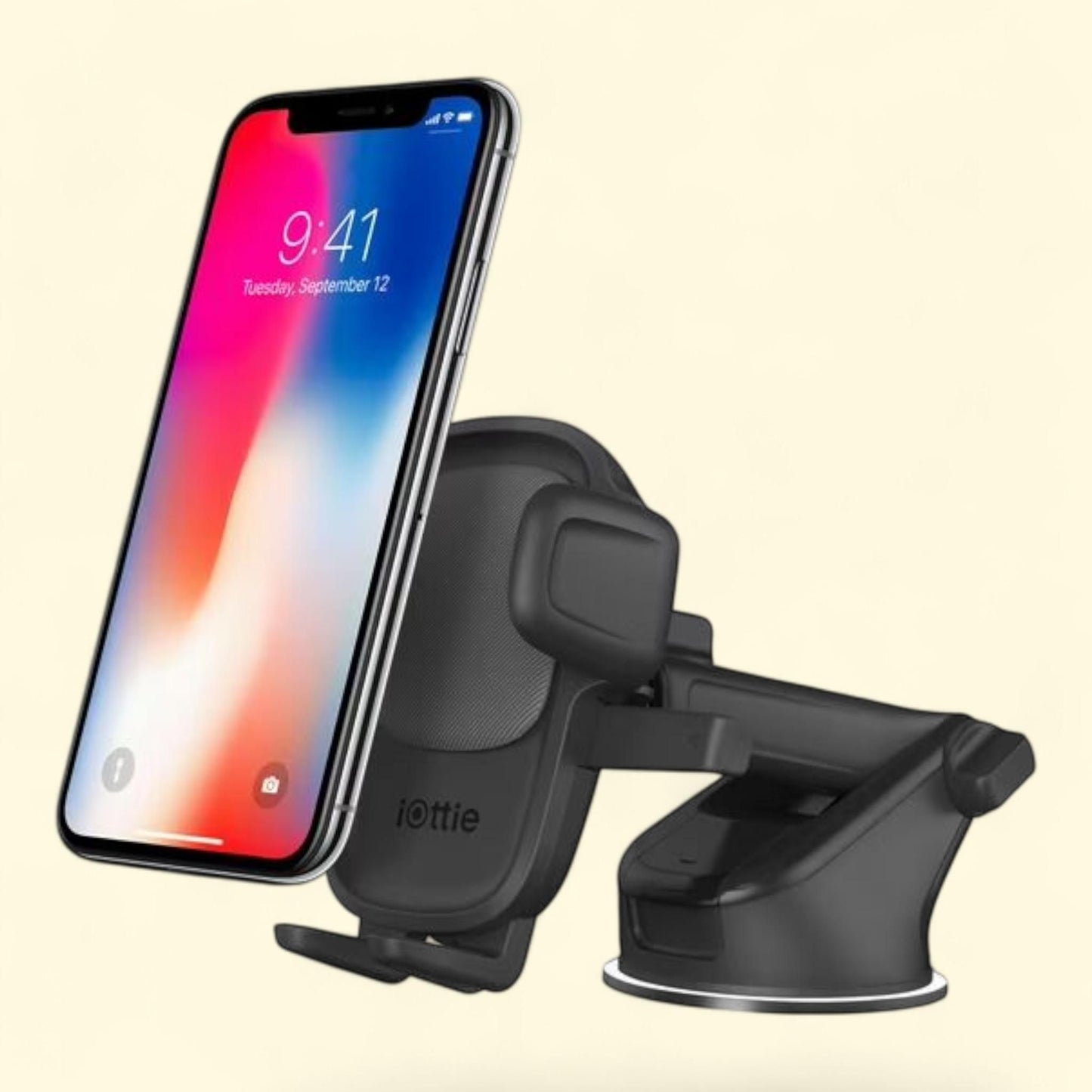 iOttie Easy One Touch 5 Car Mount, Universal, Dashboard & Windshield, Phone Holder, 1 count