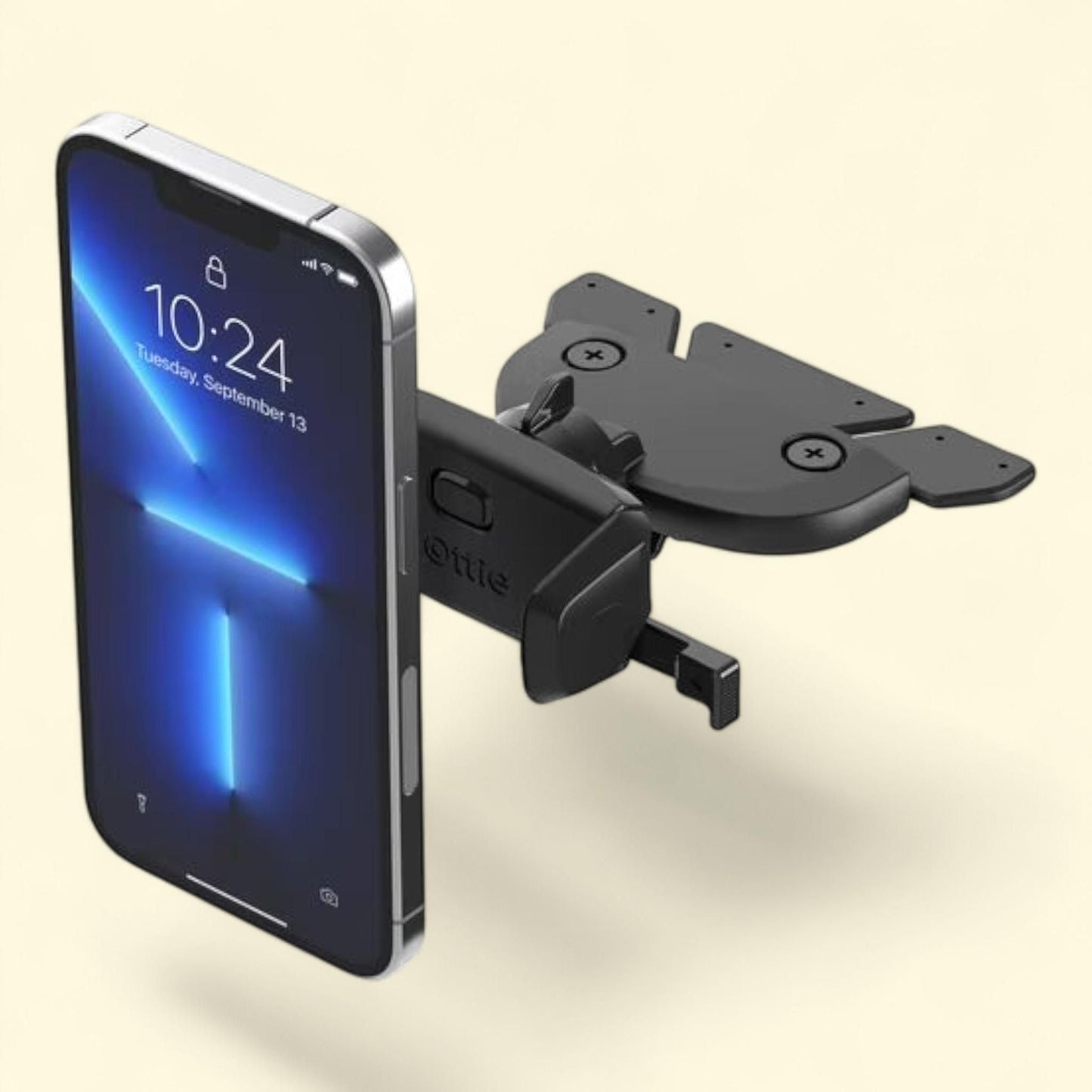 iOttie Easy One Touch Mini CD Slot Mount and Phone Holder, Black, Plastic, 1 count