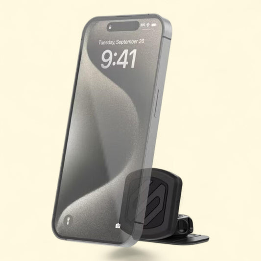 Scosche MagicMount Dash Mount, Universal 360° Adjustable, Strong Magnetic Phone/GPS Holder, Black, 1 count