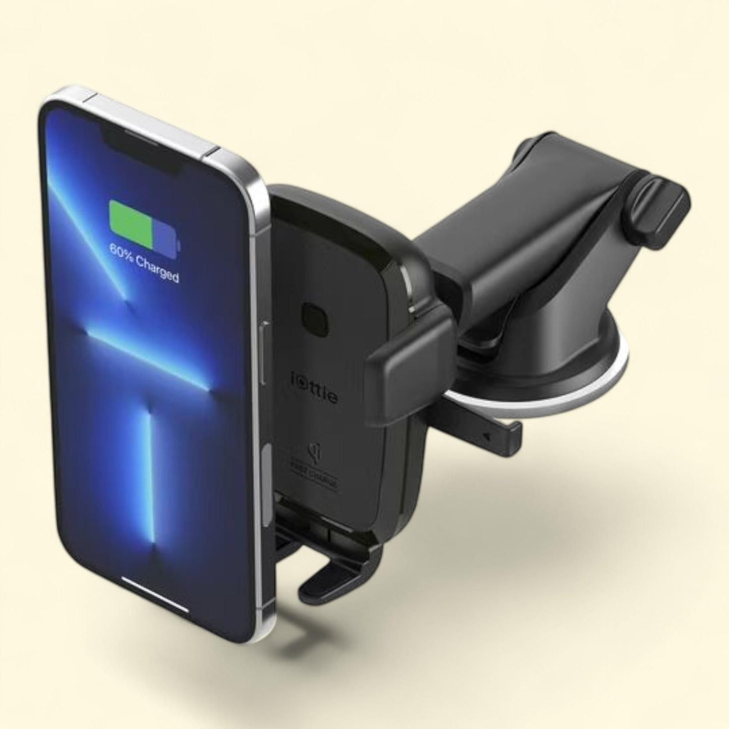 iOttie Easy One Touch Wireless Mini Dashboard & Windshield Mount, Black, Plastic, 1 count