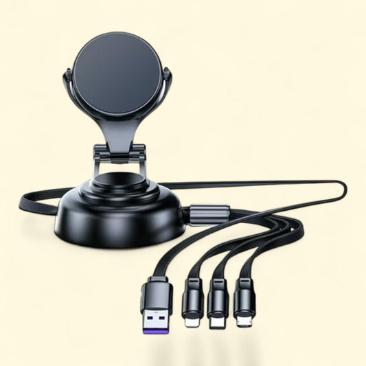 Tri-Cable Magnetic Car Mount Charger, 1 count