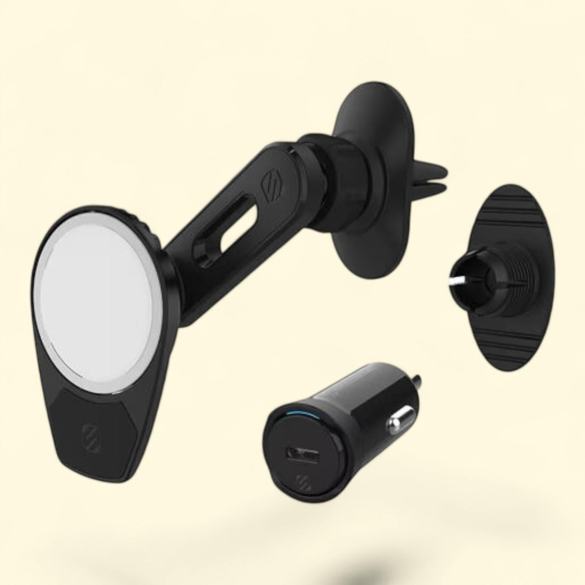 Scosche MagicMount Vent/Dash Car Mount, 4-in-1, Black, 1 count — authentic US product shipped worldwide by Treatspree