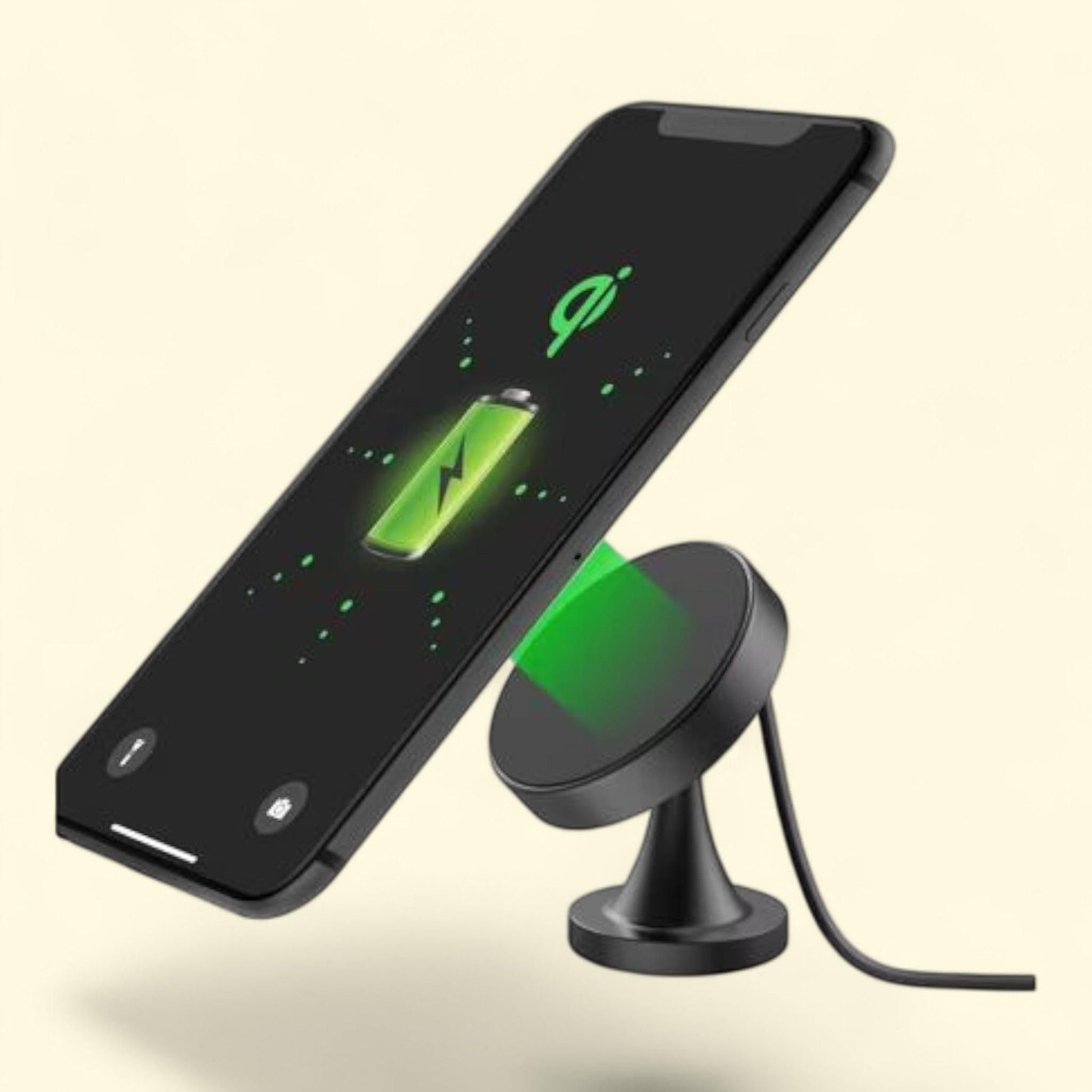 Premier Wireless Charger and Magnetic Cell Phone Mount, Black, 1 count — authentic US product shipped worldwide by Treatspree