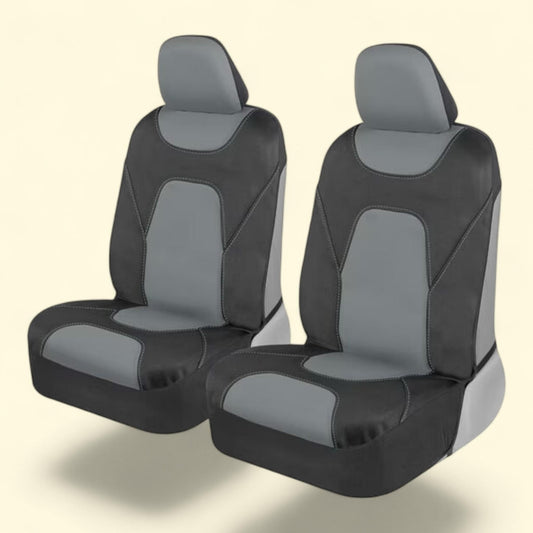 Motor Trend AquaShield Car Seat Covers, Front Seats, Gray, Waterproof, Cars Trucks SUV