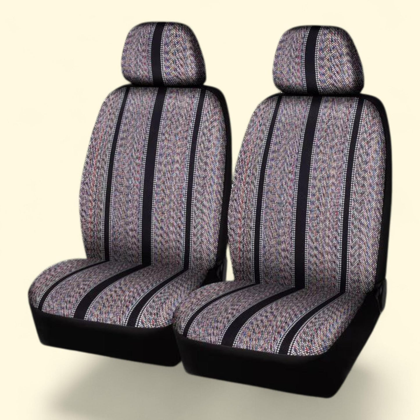 Auto Drive Truck Seat Cover Saddle Blanket, Brown - Universal Fit, 2PC