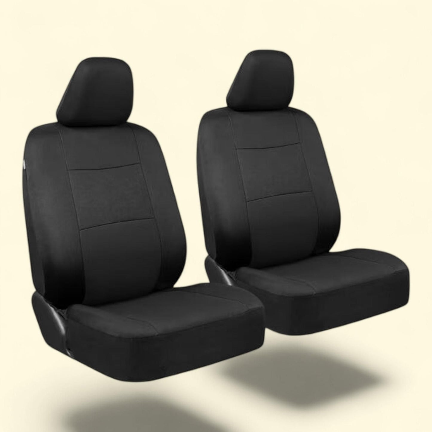 BDK PolyPro Car Seat Covers Front Set, Black, 2 Pieces