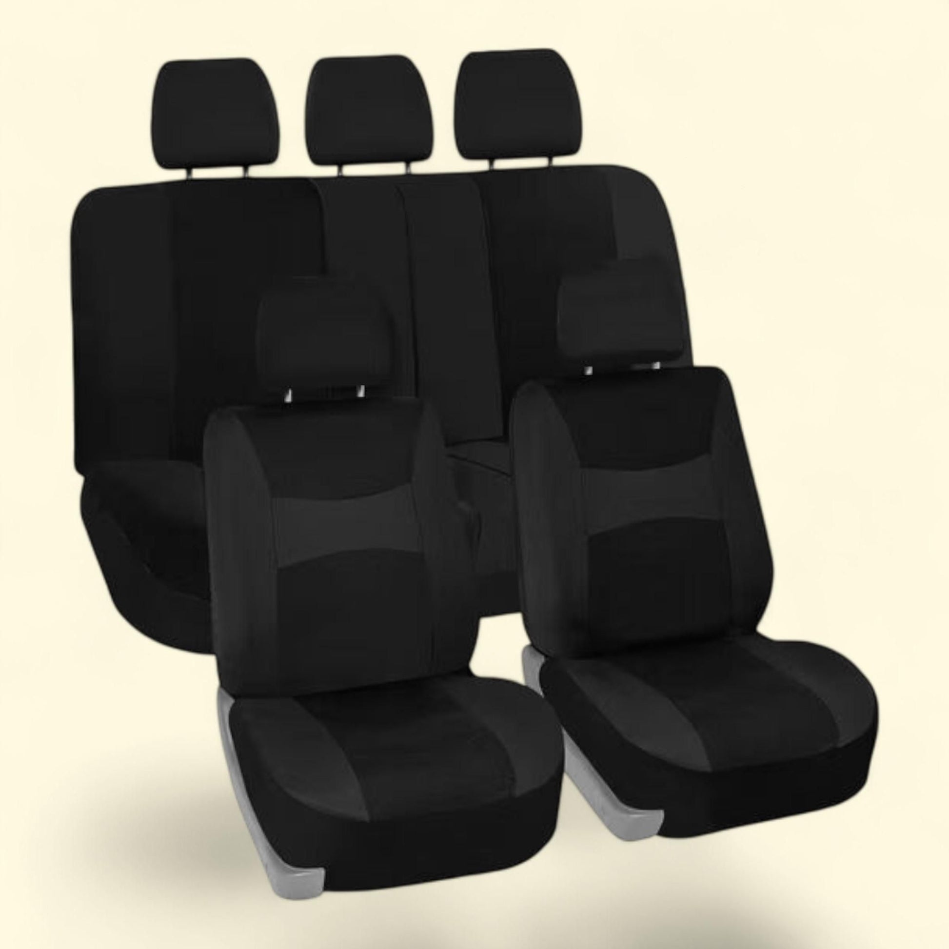 FH Group Car Seat Cover Set, Full Set Black — authentic US product shipped worldwide by Treatspree
