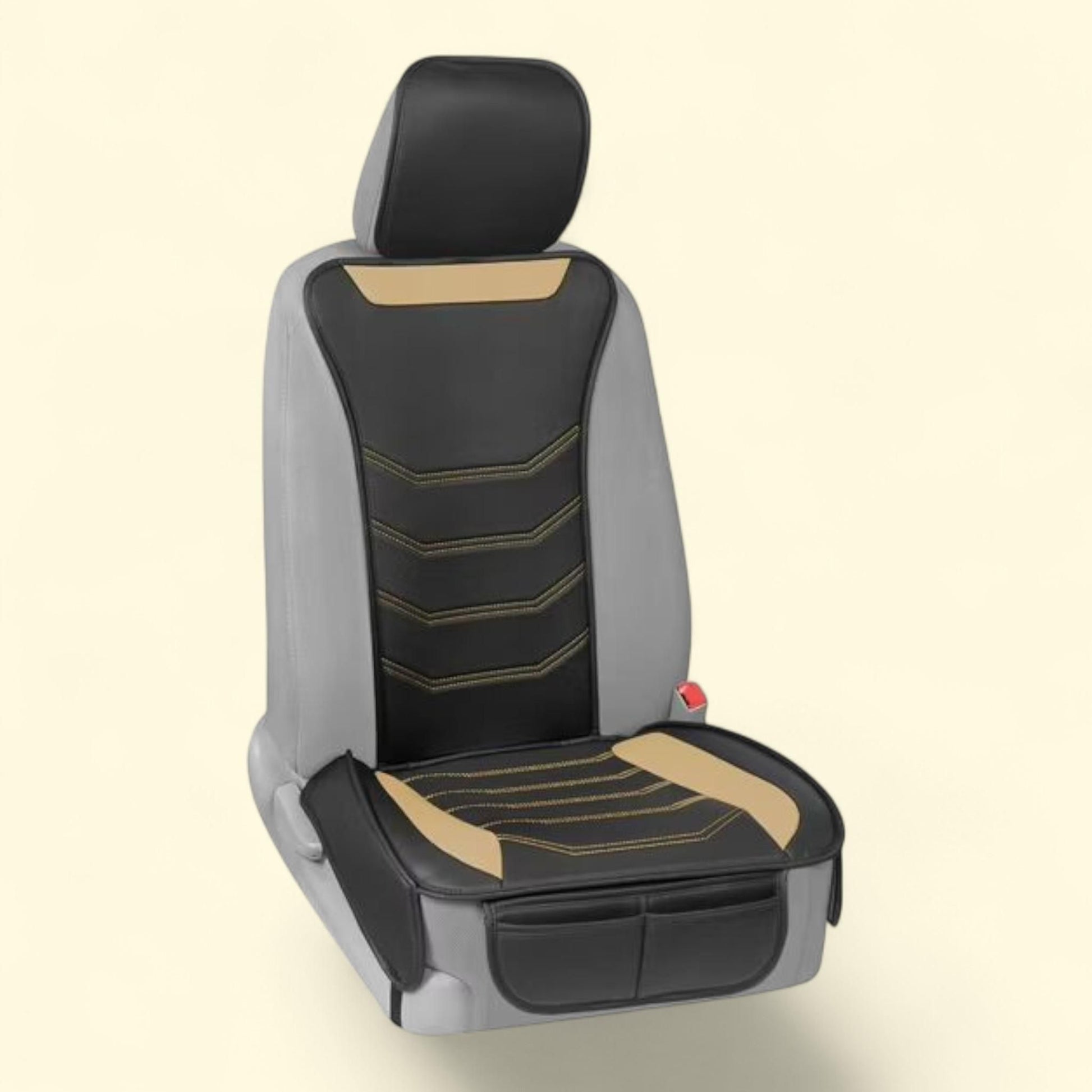 Motor Trend LuxeFit Beige Faux Leather Front Seat Cover, 1 Piece Se... — authentic US product shipped worldwide by Treatspree