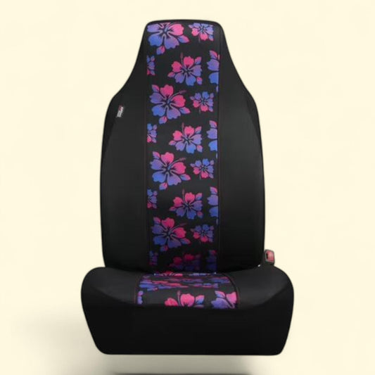 Auto Drive Car Kit, 5-Piece, Black-Purple Hawaiian Hibiscus, 43671WDI