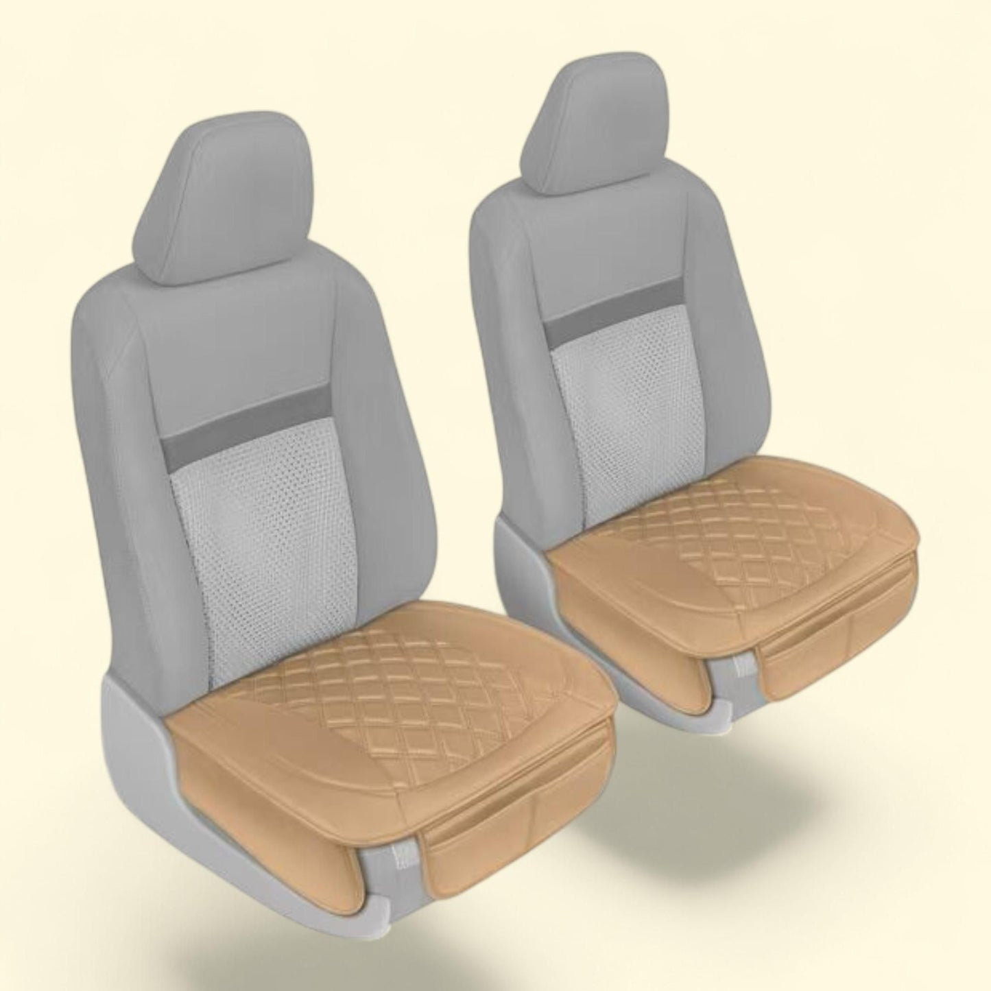 Motor Trend Car Seat Cushion, 2 Pack - Beige, Front Seats — authentic US product shipped worldwide by Treatspree