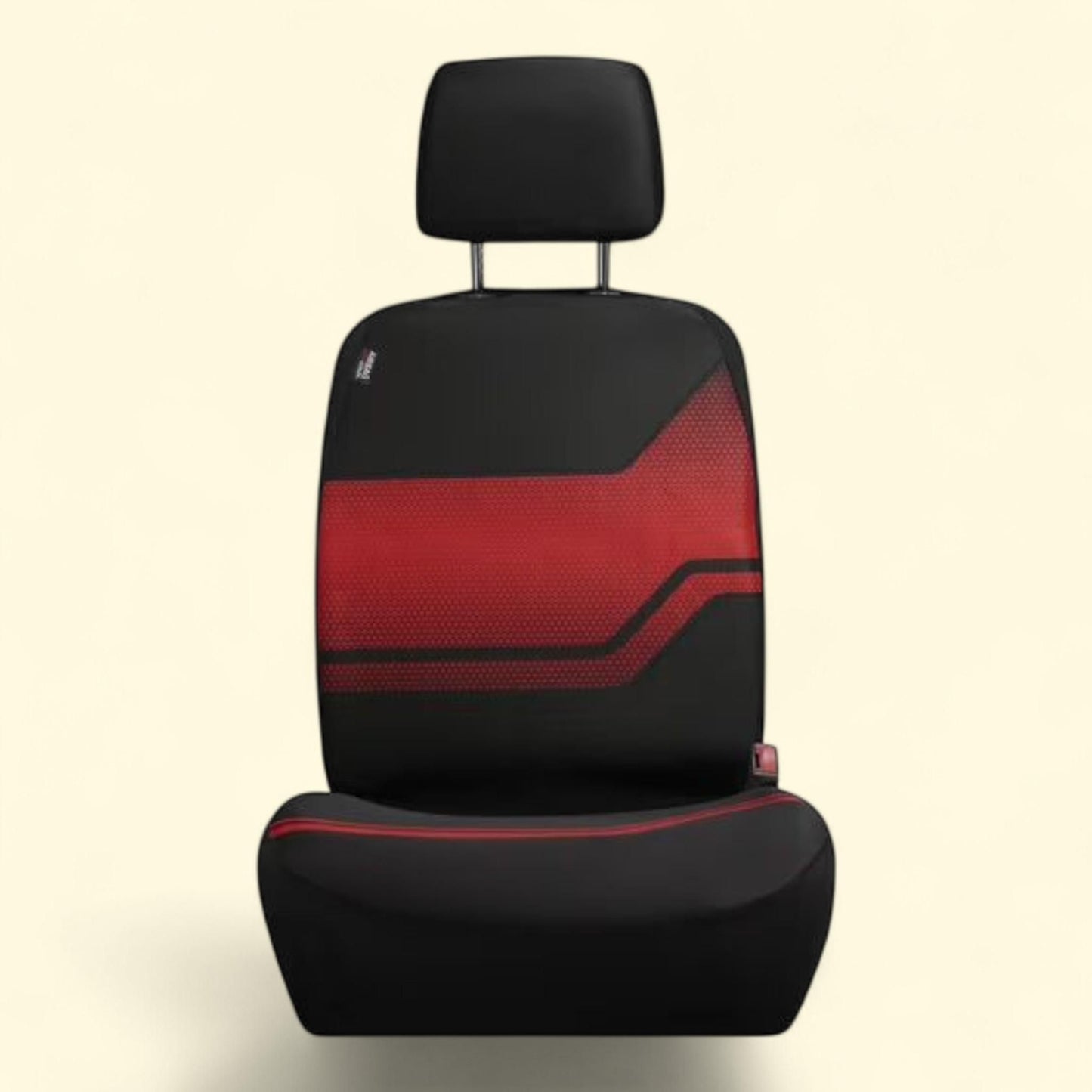 Auto Drive Seat Covers, Alex Sporty Cloth, 5-Piece, Black-Red, 43670WDI