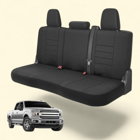 Neoprene Advantage Rear Bench Seat Cover, Waterproof and Universal Fit, Black, 1 count