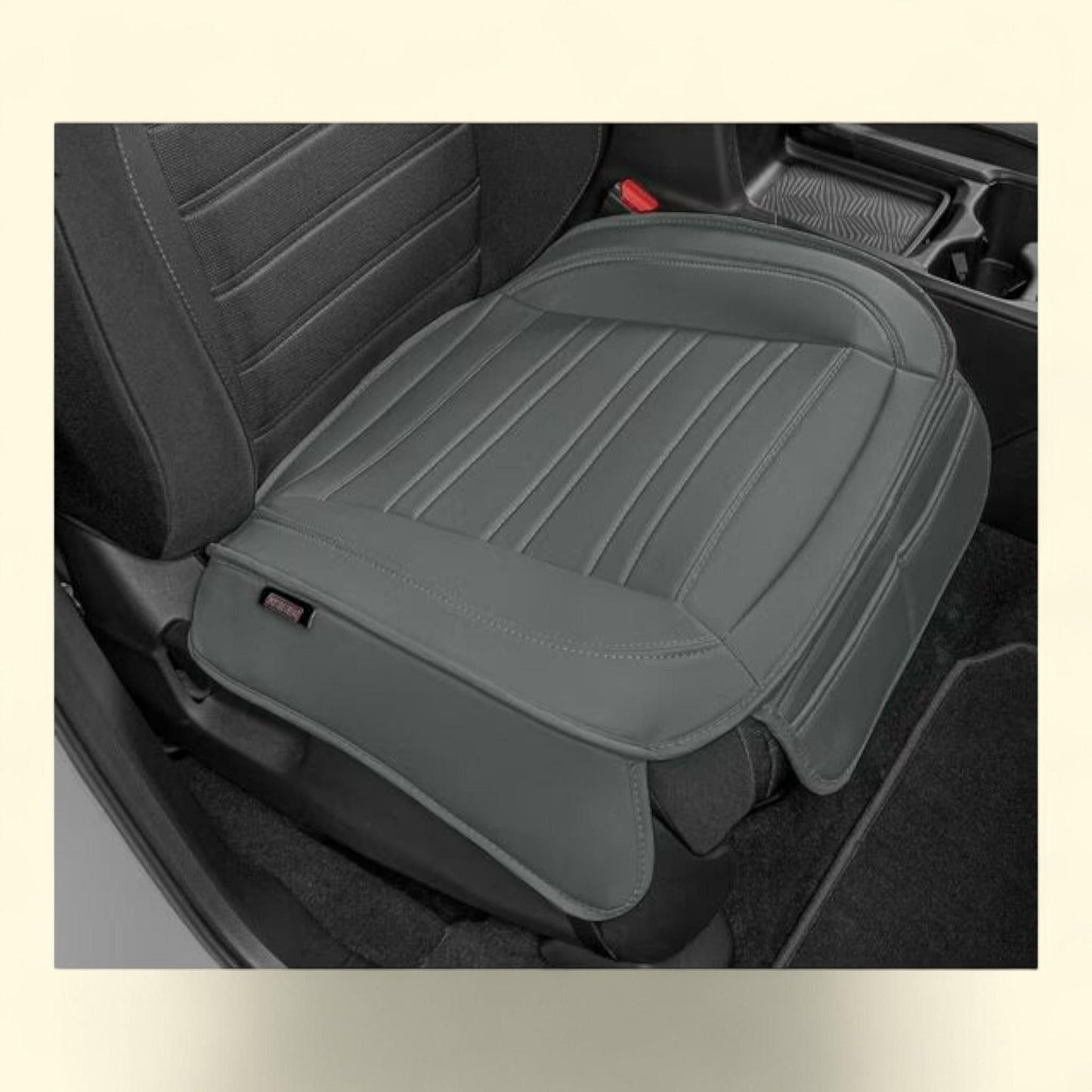 Motor Trend Faux Leather Front Seat Cover, Gray, 1 Seat Cover ? Motor Trend Faux Leather Front Seat Cover, Gray, 1 count