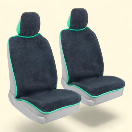 BDK UltraFit Car Seat Towel Cover, 2 Pack, Waterproof Sweat Protector, Universal Fit, Auto Truck, Van, SUV